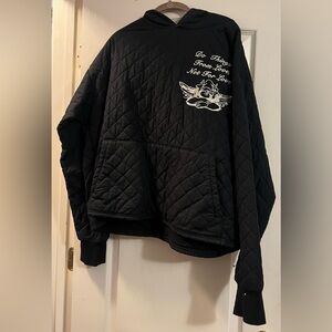 BOYS LIE quilted hoodie
